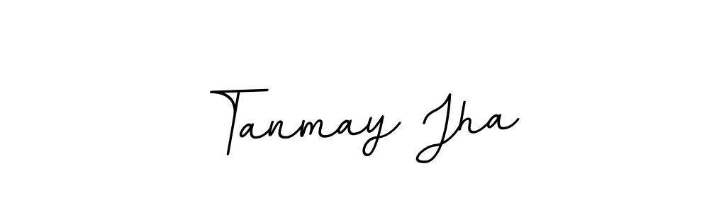 The best way (BallpointsItalic-DORy9) to make a short signature is to pick only two or three words in your name. The name Tanmay Jha include a total of six letters. For converting this name. Tanmay Jha signature style 11 images and pictures png