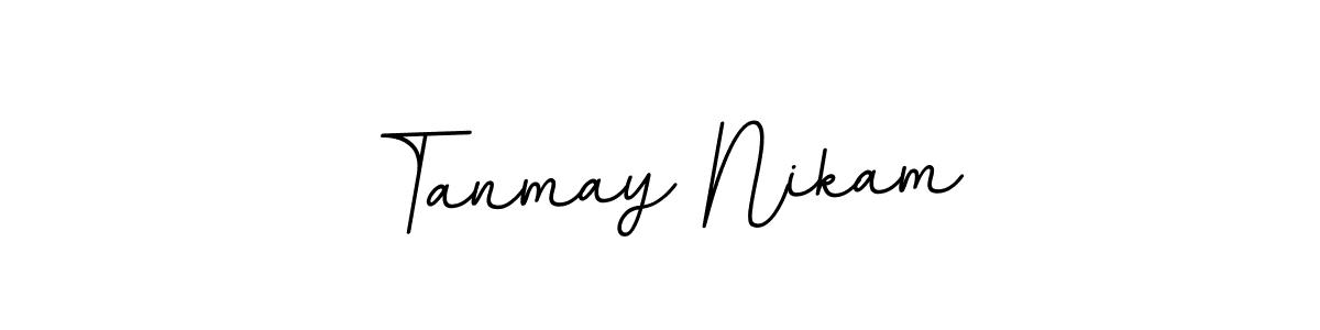 It looks lik you need a new signature style for name Tanmay Nikam. Design unique handwritten (BallpointsItalic-DORy9) signature with our free signature maker in just a few clicks. Tanmay Nikam signature style 11 images and pictures png