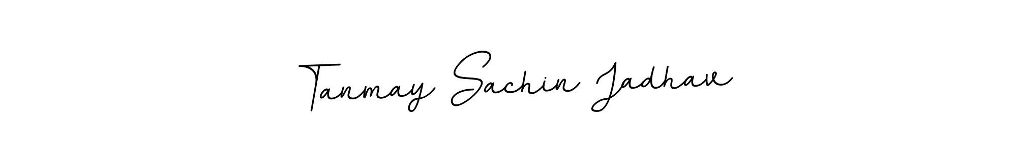 The best way (BallpointsItalic-DORy9) to make a short signature is to pick only two or three words in your name. The name Tanmay Sachin Jadhav include a total of six letters. For converting this name. Tanmay Sachin Jadhav signature style 11 images and pictures png
