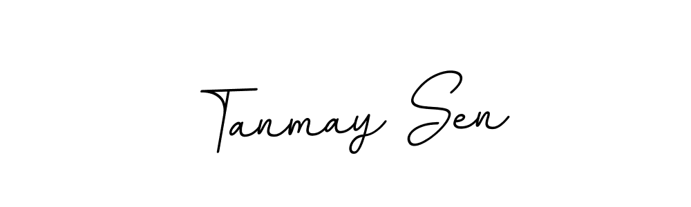 The best way (BallpointsItalic-DORy9) to make a short signature is to pick only two or three words in your name. The name Tanmay Sen include a total of six letters. For converting this name. Tanmay Sen signature style 11 images and pictures png