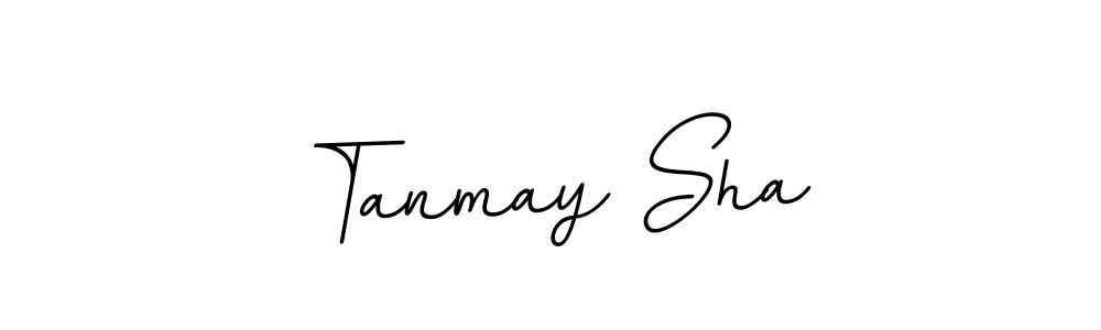 Design your own signature with our free online signature maker. With this signature software, you can create a handwritten (BallpointsItalic-DORy9) signature for name Tanmay Sha. Tanmay Sha signature style 11 images and pictures png