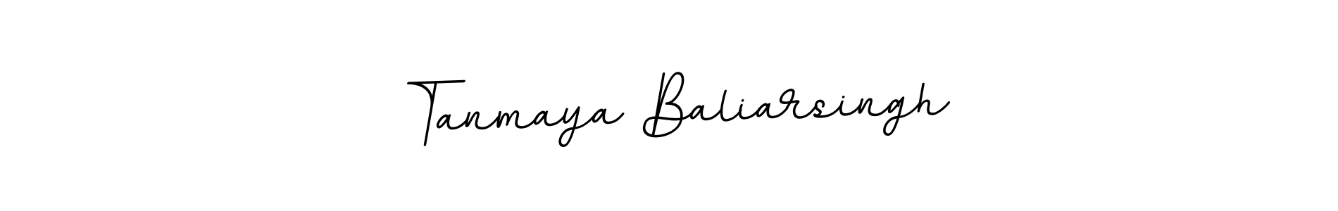 Make a beautiful signature design for name Tanmaya Baliarsingh. With this signature (BallpointsItalic-DORy9) style, you can create a handwritten signature for free. Tanmaya Baliarsingh signature style 11 images and pictures png