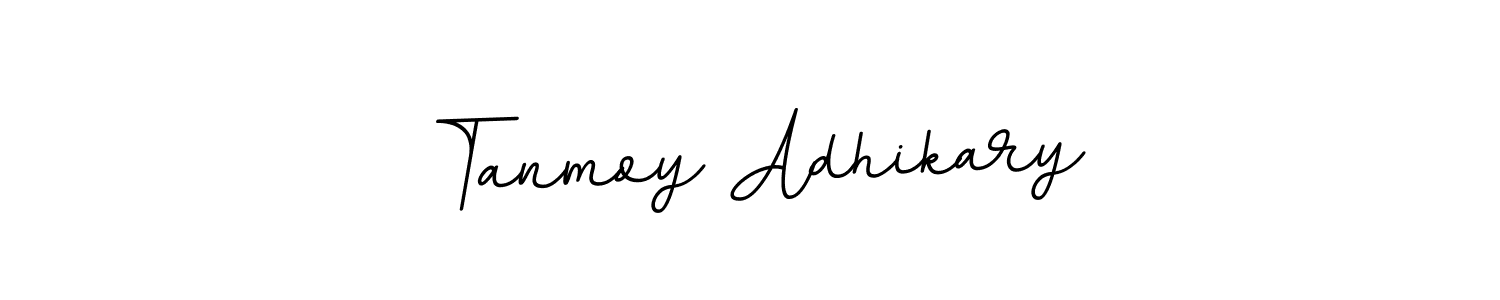 Design your own signature with our free online signature maker. With this signature software, you can create a handwritten (BallpointsItalic-DORy9) signature for name Tanmoy Adhikary. Tanmoy Adhikary signature style 11 images and pictures png