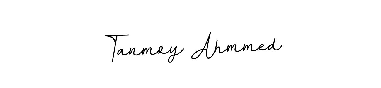 Use a signature maker to create a handwritten signature online. With this signature software, you can design (BallpointsItalic-DORy9) your own signature for name Tanmoy Ahmmed. Tanmoy Ahmmed signature style 11 images and pictures png