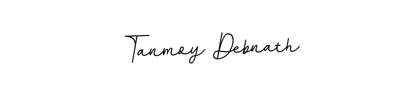 How to make Tanmoy Debnath name signature. Use BallpointsItalic-DORy9 style for creating short signs online. This is the latest handwritten sign. Tanmoy Debnath signature style 11 images and pictures png