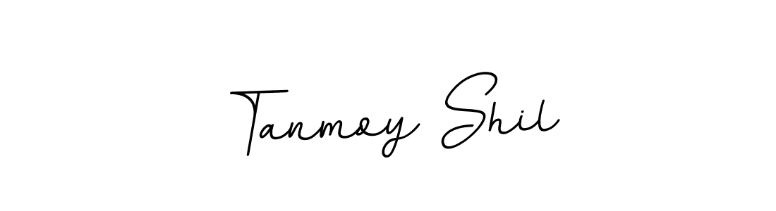 How to make Tanmoy Shil name signature. Use BallpointsItalic-DORy9 style for creating short signs online. This is the latest handwritten sign. Tanmoy Shil signature style 11 images and pictures png