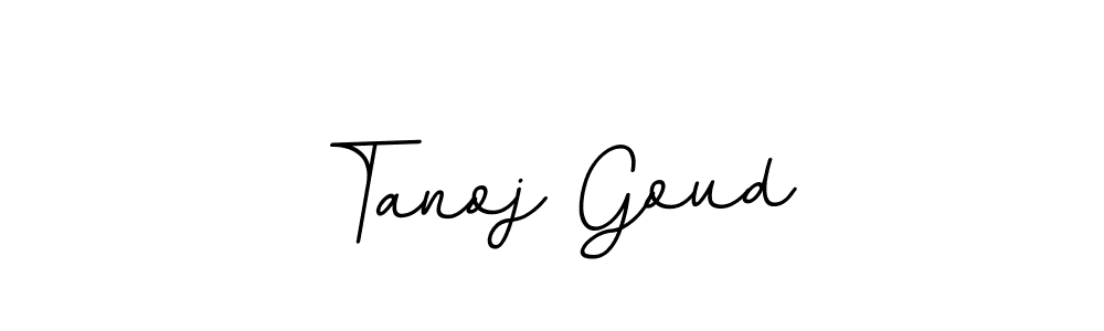 The best way (BallpointsItalic-DORy9) to make a short signature is to pick only two or three words in your name. The name Tanoj Goud include a total of six letters. For converting this name. Tanoj Goud signature style 11 images and pictures png