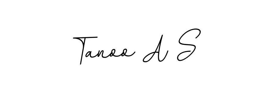 It looks lik you need a new signature style for name Tanoo A S. Design unique handwritten (BallpointsItalic-DORy9) signature with our free signature maker in just a few clicks. Tanoo A S signature style 11 images and pictures png