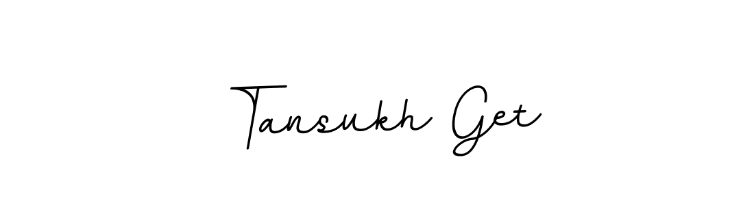 Make a beautiful signature design for name Tansukh Get. With this signature (BallpointsItalic-DORy9) style, you can create a handwritten signature for free. Tansukh Get signature style 11 images and pictures png
