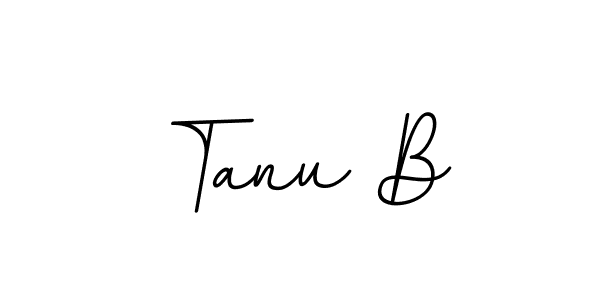 It looks lik you need a new signature style for name Tanu B. Design unique handwritten (BallpointsItalic-DORy9) signature with our free signature maker in just a few clicks. Tanu B signature style 11 images and pictures png
