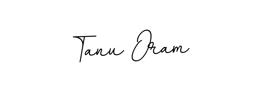 You should practise on your own different ways (BallpointsItalic-DORy9) to write your name (Tanu Oram) in signature. don't let someone else do it for you. Tanu Oram signature style 11 images and pictures png