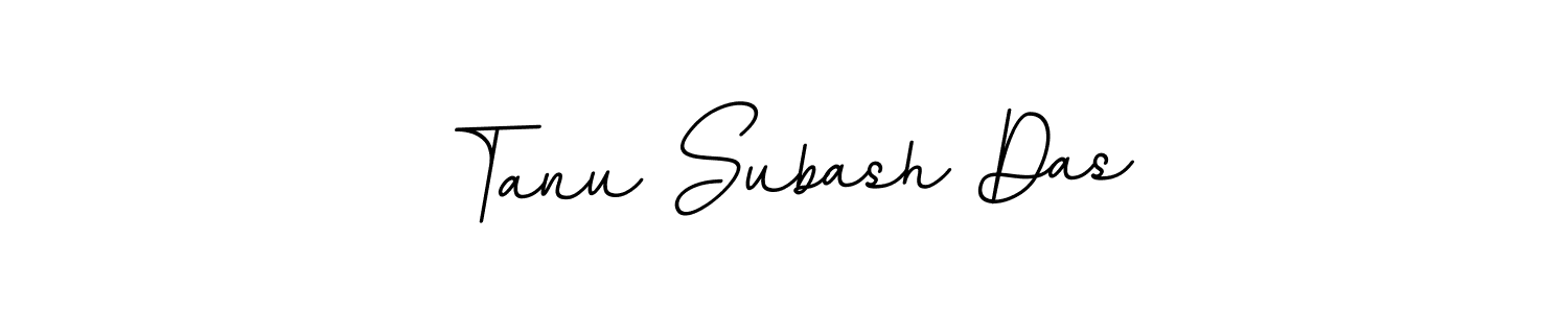 How to make Tanu Subash Das name signature. Use BallpointsItalic-DORy9 style for creating short signs online. This is the latest handwritten sign. Tanu Subash Das signature style 11 images and pictures png