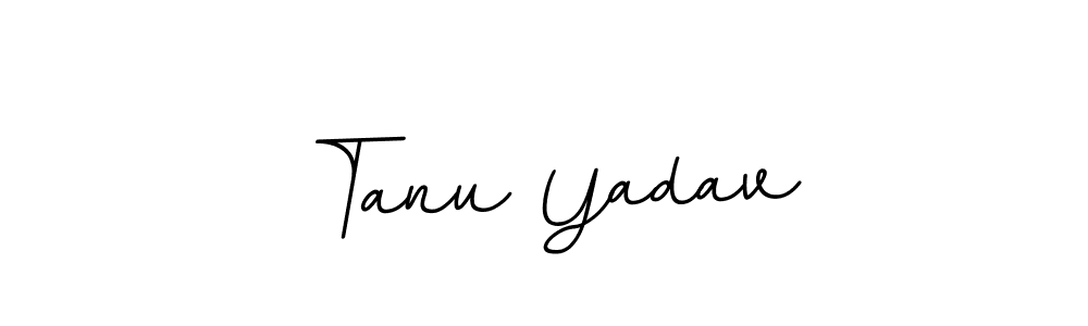 Tanu Yadav stylish signature style. Best Handwritten Sign (BallpointsItalic-DORy9) for my name. Handwritten Signature Collection Ideas for my name Tanu Yadav. Tanu Yadav signature style 11 images and pictures png