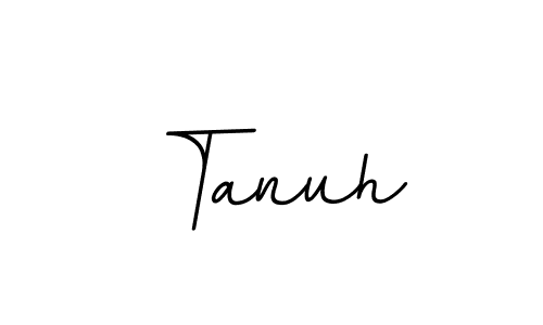How to make Tanuh name signature. Use BallpointsItalic-DORy9 style for creating short signs online. This is the latest handwritten sign. Tanuh signature style 11 images and pictures png