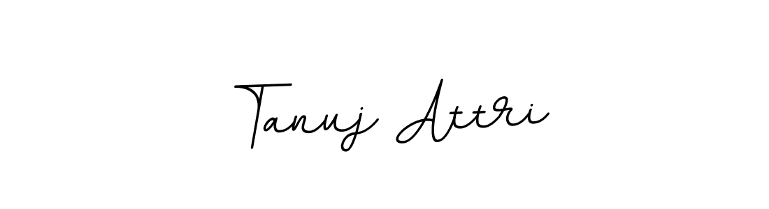 Create a beautiful signature design for name Tanuj Attri. With this signature (BallpointsItalic-DORy9) fonts, you can make a handwritten signature for free. Tanuj Attri signature style 11 images and pictures png