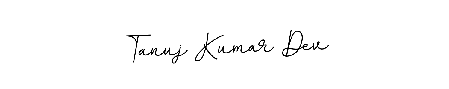 You should practise on your own different ways (BallpointsItalic-DORy9) to write your name (Tanuj Kumar Dev) in signature. don't let someone else do it for you. Tanuj Kumar Dev signature style 11 images and pictures png