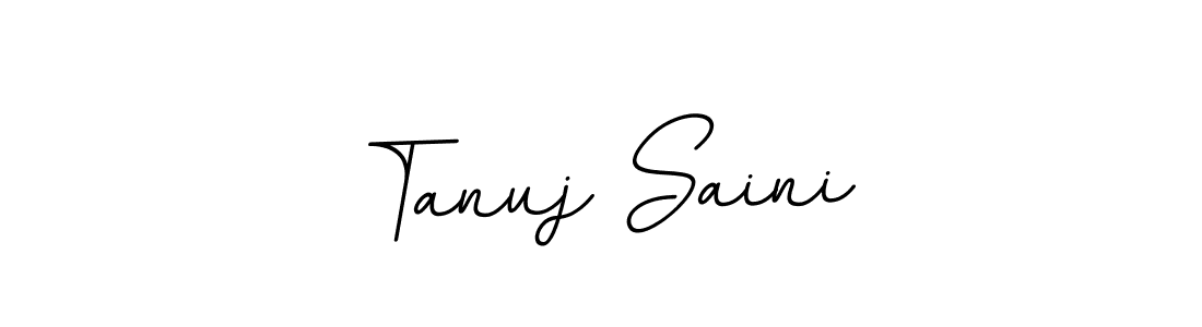 Use a signature maker to create a handwritten signature online. With this signature software, you can design (BallpointsItalic-DORy9) your own signature for name Tanuj Saini. Tanuj Saini signature style 11 images and pictures png