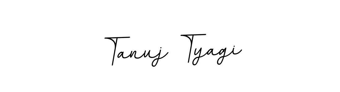 Use a signature maker to create a handwritten signature online. With this signature software, you can design (BallpointsItalic-DORy9) your own signature for name Tanuj Tyagi. Tanuj Tyagi signature style 11 images and pictures png