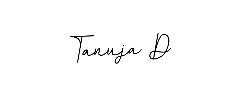How to make Tanuja D signature? BallpointsItalic-DORy9 is a professional autograph style. Create handwritten signature for Tanuja D name. Tanuja D signature style 11 images and pictures png