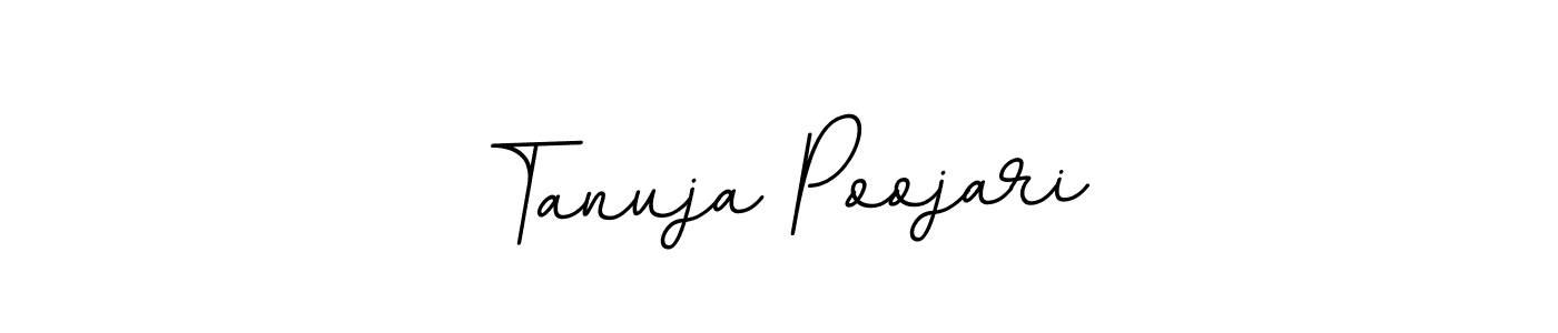 Tanuja Poojari stylish signature style. Best Handwritten Sign (BallpointsItalic-DORy9) for my name. Handwritten Signature Collection Ideas for my name Tanuja Poojari. Tanuja Poojari signature style 11 images and pictures png