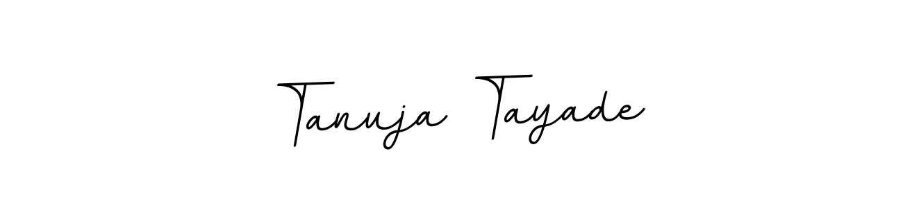 It looks lik you need a new signature style for name Tanuja Tayade. Design unique handwritten (BallpointsItalic-DORy9) signature with our free signature maker in just a few clicks. Tanuja Tayade signature style 11 images and pictures png