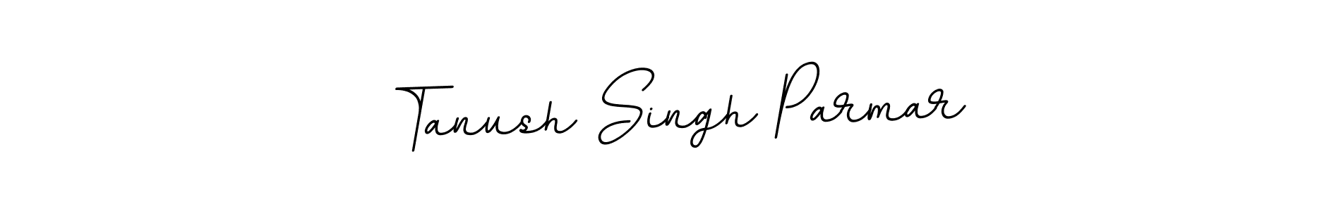 The best way (BallpointsItalic-DORy9) to make a short signature is to pick only two or three words in your name. The name Tanush Singh Parmar include a total of six letters. For converting this name. Tanush Singh Parmar signature style 11 images and pictures png