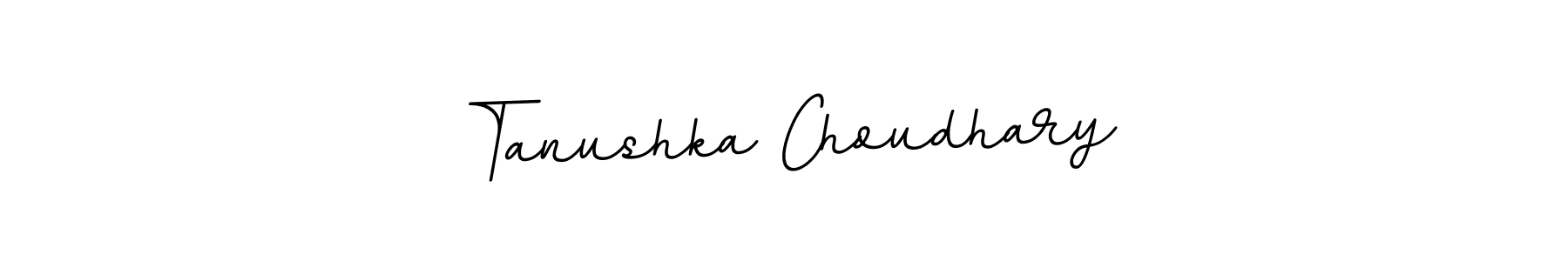 Use a signature maker to create a handwritten signature online. With this signature software, you can design (BallpointsItalic-DORy9) your own signature for name Tanushka Choudhary. Tanushka Choudhary signature style 11 images and pictures png