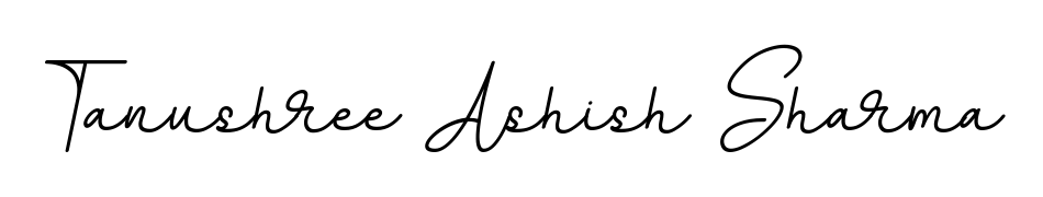 Achieve flawless digital penmanship with Tanushree Ashish Sharma name in BallpointsItalic-DORy9 font. The perfect tool for creating online signatures. Tanushree Ashish Sharma signature style 11 images and pictures png
