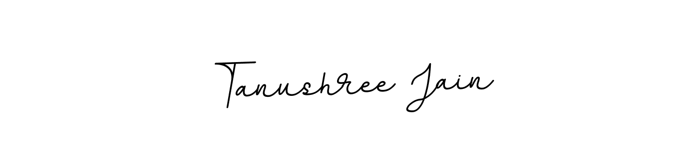 Make a beautiful signature design for name Tanushree Jain. With this signature (BallpointsItalic-DORy9) style, you can create a handwritten signature for free. Tanushree Jain signature style 11 images and pictures png