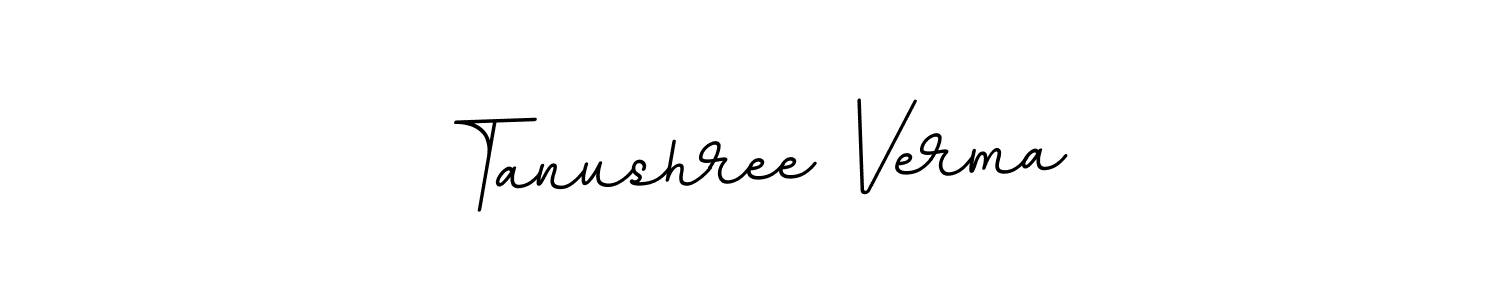 This is the best signature style for the Tanushree Verma name. Also you like these signature font (BallpointsItalic-DORy9). Mix name signature. Tanushree Verma signature style 11 images and pictures png