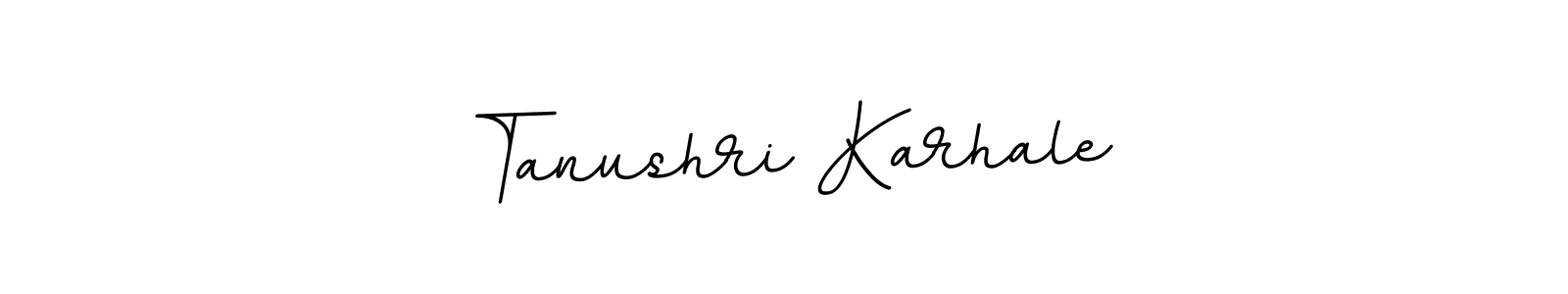 This is the best signature style for the Tanushri Karhale name. Also you like these signature font (BallpointsItalic-DORy9). Mix name signature. Tanushri Karhale signature style 11 images and pictures png