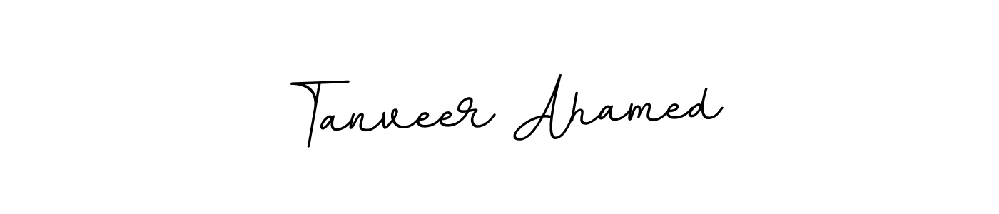 Create a beautiful signature design for name Tanveer Ahamed. With this signature (BallpointsItalic-DORy9) fonts, you can make a handwritten signature for free. Tanveer Ahamed signature style 11 images and pictures png