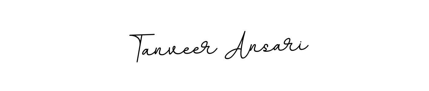 Make a beautiful signature design for name Tanveer Ansari. With this signature (BallpointsItalic-DORy9) style, you can create a handwritten signature for free. Tanveer Ansari signature style 11 images and pictures png