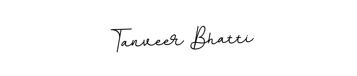 Create a beautiful signature design for name Tanveer Bhatti. With this signature (BallpointsItalic-DORy9) fonts, you can make a handwritten signature for free. Tanveer Bhatti signature style 11 images and pictures png