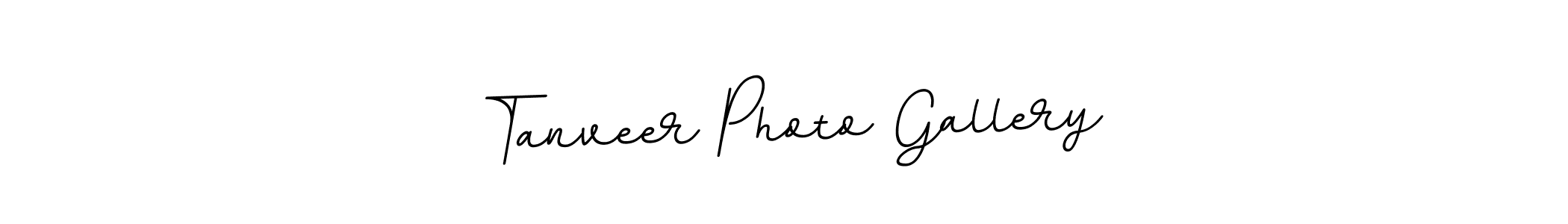 How to make Tanveer Photo Gallery name signature. Use BallpointsItalic-DORy9 style for creating short signs online. This is the latest handwritten sign. Tanveer Photo Gallery signature style 11 images and pictures png