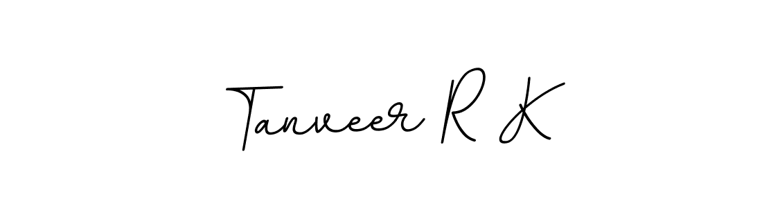 Also we have Tanveer R K name is the best signature style. Create professional handwritten signature collection using BallpointsItalic-DORy9 autograph style. Tanveer R K signature style 11 images and pictures png