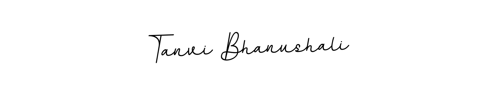 You should practise on your own different ways (BallpointsItalic-DORy9) to write your name (Tanvi Bhanushali) in signature. don't let someone else do it for you. Tanvi Bhanushali signature style 11 images and pictures png