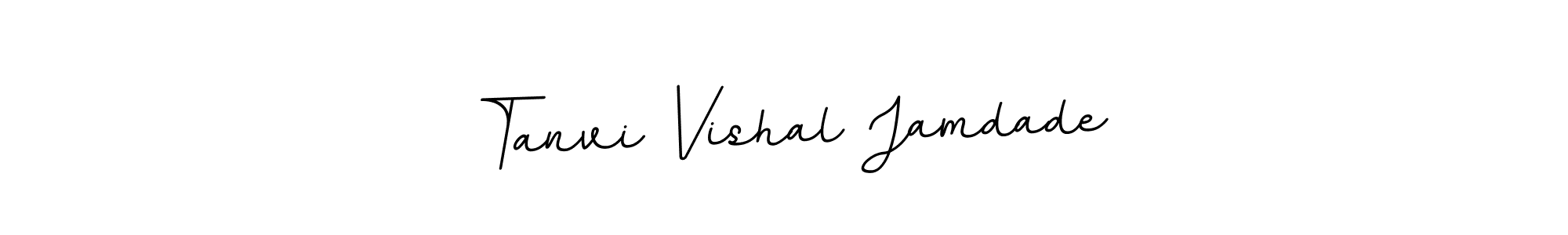 The best way (BallpointsItalic-DORy9) to make a short signature is to pick only two or three words in your name. The name Tanvi Vishal Jamdade include a total of six letters. For converting this name. Tanvi Vishal Jamdade signature style 11 images and pictures png