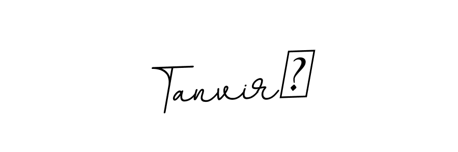 The best way (BallpointsItalic-DORy9) to make a short signature is to pick only two or three words in your name. The name Tanvir™ include a total of six letters. For converting this name. Tanvir™ signature style 11 images and pictures png