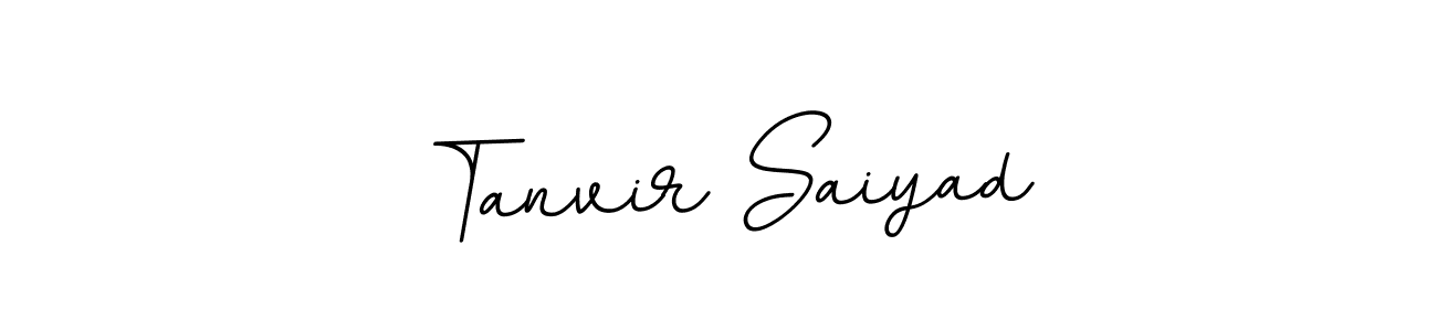 Create a beautiful signature design for name Tanvir Saiyad. With this signature (BallpointsItalic-DORy9) fonts, you can make a handwritten signature for free. Tanvir Saiyad signature style 11 images and pictures png