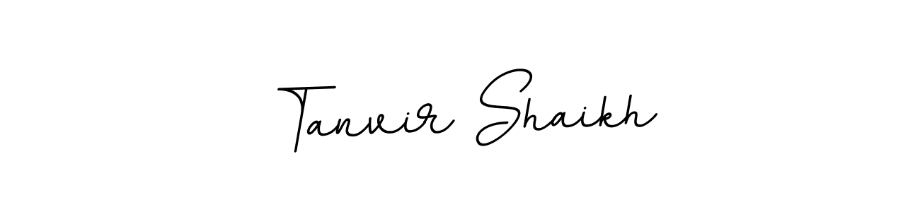 How to make Tanvir Shaikh name signature. Use BallpointsItalic-DORy9 style for creating short signs online. This is the latest handwritten sign. Tanvir Shaikh signature style 11 images and pictures png