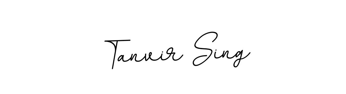 Make a beautiful signature design for name Tanvir Sing. With this signature (BallpointsItalic-DORy9) style, you can create a handwritten signature for free. Tanvir Sing signature style 11 images and pictures png