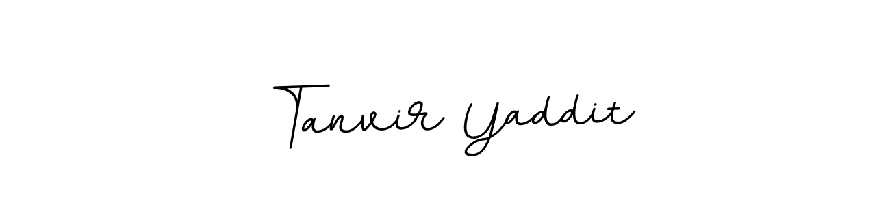 Tanvir Yaddit stylish signature style. Best Handwritten Sign (BallpointsItalic-DORy9) for my name. Handwritten Signature Collection Ideas for my name Tanvir Yaddit. Tanvir Yaddit signature style 11 images and pictures png
