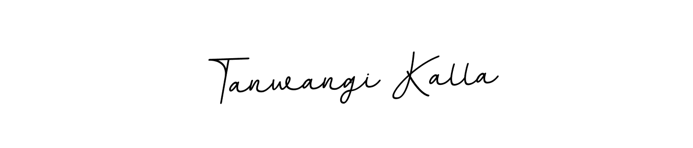 Tanwangi Kalla stylish signature style. Best Handwritten Sign (BallpointsItalic-DORy9) for my name. Handwritten Signature Collection Ideas for my name Tanwangi Kalla. Tanwangi Kalla signature style 11 images and pictures png