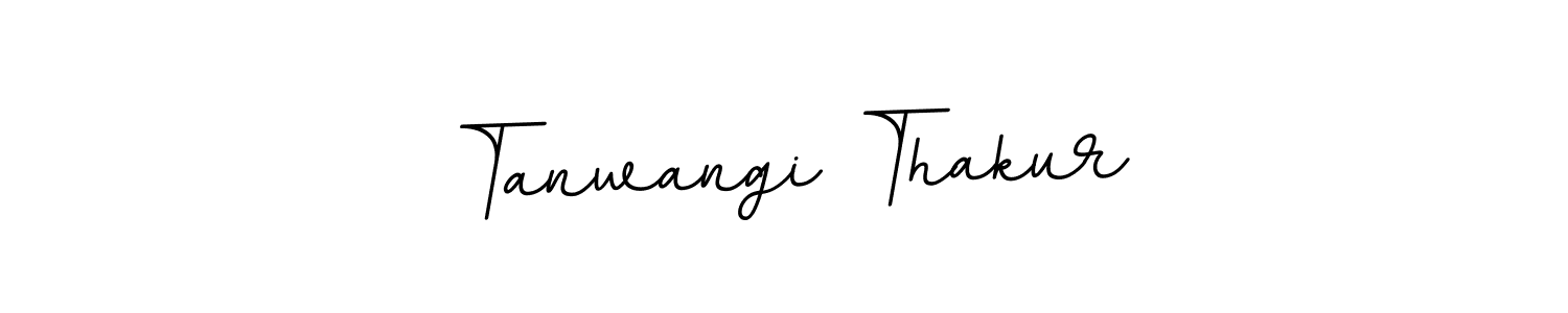 Create a beautiful signature design for name Tanwangi Thakur. With this signature (BallpointsItalic-DORy9) fonts, you can make a handwritten signature for free. Tanwangi Thakur signature style 11 images and pictures png