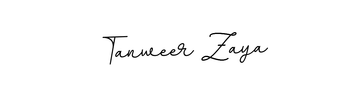 How to make Tanweer Zaya name signature. Use BallpointsItalic-DORy9 style for creating short signs online. This is the latest handwritten sign. Tanweer Zaya signature style 11 images and pictures png