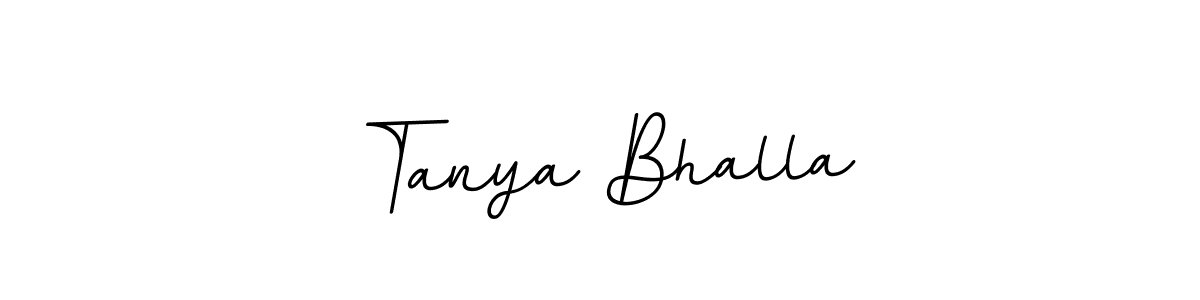 Create a beautiful signature design for name Tanya Bhalla. With this signature (BallpointsItalic-DORy9) fonts, you can make a handwritten signature for free. Tanya Bhalla signature style 11 images and pictures png