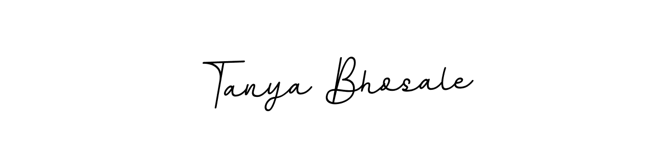 Use a signature maker to create a handwritten signature online. With this signature software, you can design (BallpointsItalic-DORy9) your own signature for name Tanya Bhosale. Tanya Bhosale signature style 11 images and pictures png