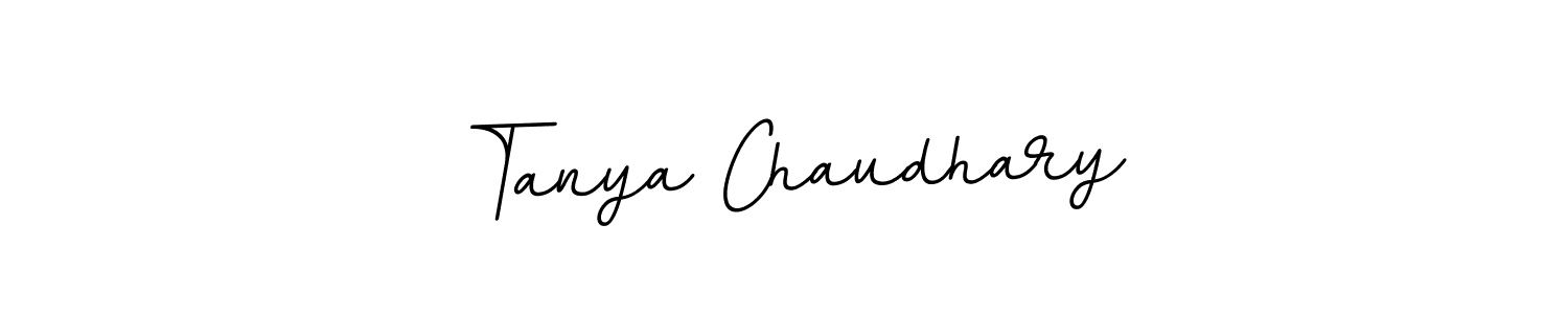 This is the best signature style for the Tanya Chaudhary name. Also you like these signature font (BallpointsItalic-DORy9). Mix name signature. Tanya Chaudhary signature style 11 images and pictures png