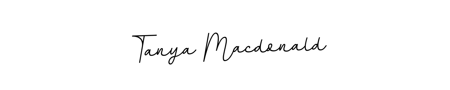 Use a signature maker to create a handwritten signature online. With this signature software, you can design (BallpointsItalic-DORy9) your own signature for name Tanya Macdonald. Tanya Macdonald signature style 11 images and pictures png